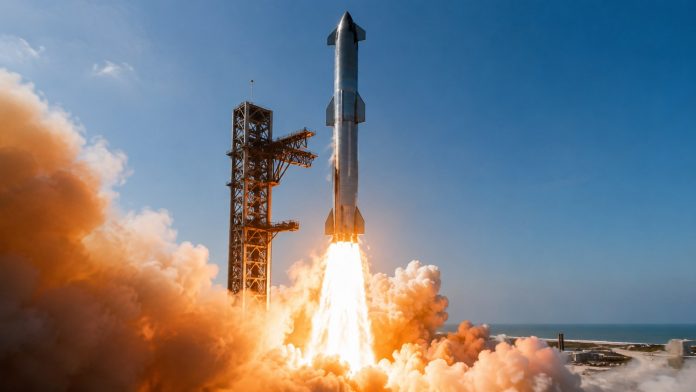 Starship V3 впервые прошла тестовый полет: SpaceX проверила новую ракету, запуск спутников, двигатели Raptor и посадку. Starship V3 впервые прошла тестовый полет: SpaceX проверила новую ракету, запуск спутников, двигатели Raptor и посадку.