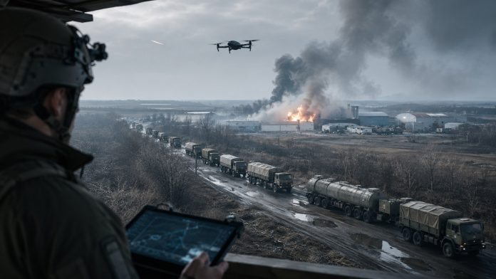 Логистический локдаун Украины усилит удары по тылу РФ, складам, технике и маршрутам снабжения на оперативной глубине. Логистический локдаун Украины усилит удары по тылу РФ, складам, технике и маршрутам снабжения на оперативной глубине.