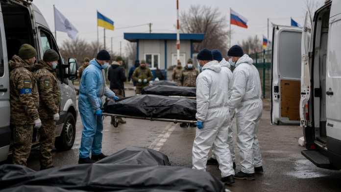 Обмен телами погибших прошел 18 июня: Россия передала Украине 522 тела, Киев вернул 33 тела погибших военнослужащих. Обмен телами погибших прошел 18 июня: Россия передала Украине 522 тела, Киев вернул 33 тела погибших военнослужащих.