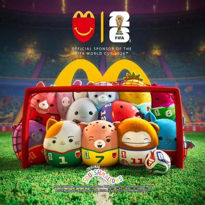 McDonald’s к ЧМ-2026 запускает стаканы с Бекхэмом и Роналдиньо, а также Happy Meal Squishmallows. Узнайте, появится ли коллекция в Украине и сколько она может стоить. McDonald’s к ЧМ-2026 запускает стаканы с Бекхэмом и Роналдиньо, а также Happy Meal Squishmallows. Узнайте, появится ли коллекция в Украине и сколько она может стоить.