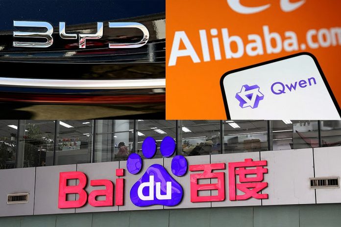США внесли BYD, Baidu, Alibaba и другие китайские компании в черный список из-за подозрений в связях с армией Китая.
