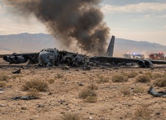В США разбился бомбардировщик B-52: почему авария в Мохаве стала тревожным сигналом B-52 разбился в Калифорнии после взлета с базы Эдвардс. Погибли 8 человек, США расследуют причины аварии.