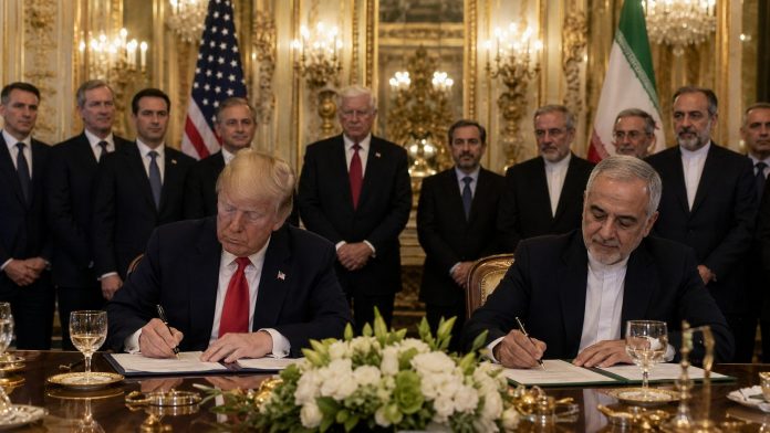 США и Иран подписали мирное соглашение: что известно о перемирии, Ормузском проливе, нефти и переговорах по ядерной программе. США и Иран подписали мирное соглашение: что известно о перемирии, Ормузском проливе, нефти и переговорах по ядерной программе.