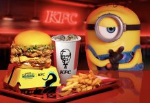Меню KFC с миньонами уже продается в Украине: сколько стоят желтые бургеры и боксы Меню KFC с миньонами в Украине уже доступно: цены от 318 грн, желтые бургеры, банановый соус, Minion Box и 5 коллекционных фигурок.