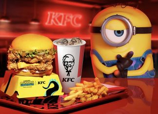 Меню KFC с миньонами уже продается в Украине: сколько стоят желтые бургеры и боксы Меню KFC с миньонами в Украине уже доступно: цены от 318 грн, желтые бургеры, банановый соус, Minion Box и 5 коллекционных фигурок.