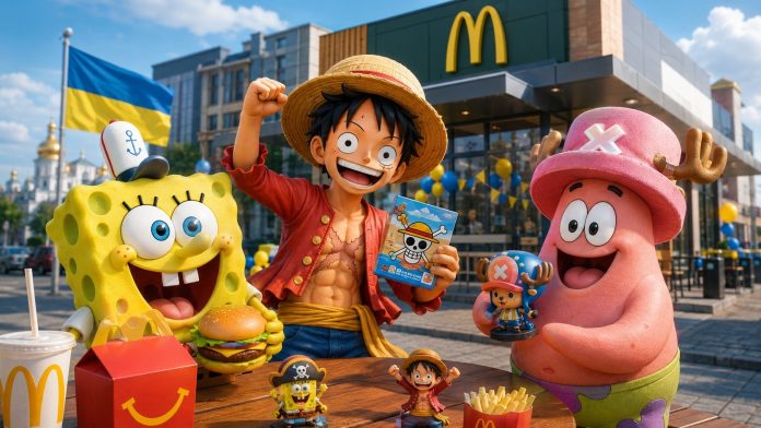 Губка Боб и One Piece появились в Хэппи Мил McDonald’s Украина: 12 новых игрушек, полный список персонажей и даты акции в 2026 году.