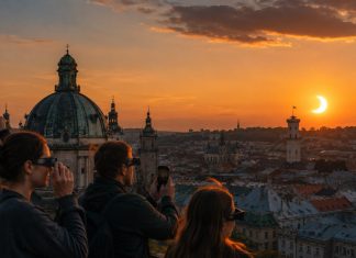 Солнечное затмение 12 августа 2026 года: где и во сколько смотреть в Украине Солнечное затмение 12 августа 2026 года в Украине: время начала в Киеве, Львове и Ужгороде, карта видимости и правила безопасного наблюдения.
