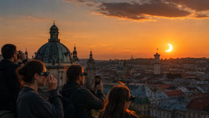 Солнечное затмение 12 августа 2026 года в Украине: время начала в Киеве, Львове и Ужгороде, карта видимости и правила безопасного наблюдения.