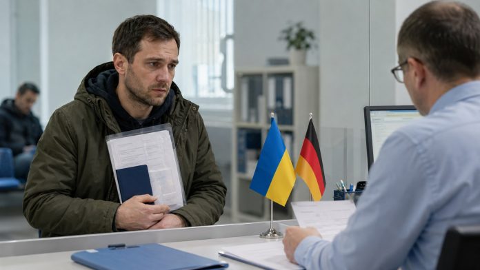 Временная защита украинцев в Германии изменилась: мужчинам 23–60 лет при новом обращении потребуются доказательства законного выезда. Временная защита украинцев в Германии изменилась: мужчинам 23–60 лет при новом обращении потребуются доказательства законного выезда.