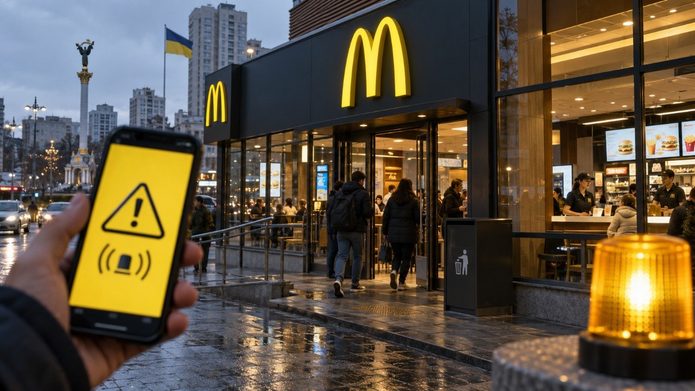 McDonald's в Украине пока не изменит работу ресторанов при желтом уровне воздушной тревоги. Компания анализирует новые правила безопасности. McDonald's в Украине пока не изменит работу ресторанов при желтом уровне воздушной тревоги. Компания анализирует новые правила безопасности.
