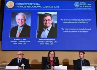 Нобелевская премия по экономике 2026: награду получили Роберт Холл и Майкл Вудфорд Нобелевская премия по экономике 2026 присуждена Роберту Холлу и Майклу Вудфорду за исследования макроэкономической стабилизации.